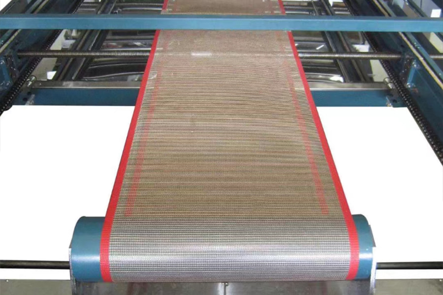 Yüksek sıcaklığa dayanıklı PTFE örgülü bant PTFE örgülü konveyör bant