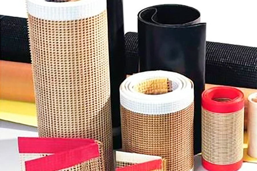 Yüksek sıcaklığa dayanıklı PTFE örgülü bant PTFE örgülü konveyör bant