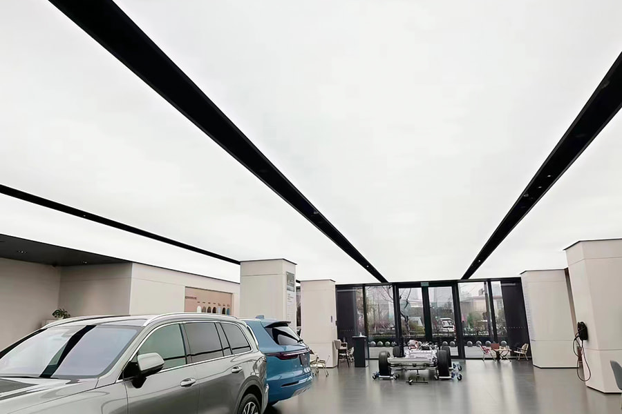 Silikon Kaplı Fiberglas Dekoratif Yanmaz Tavan