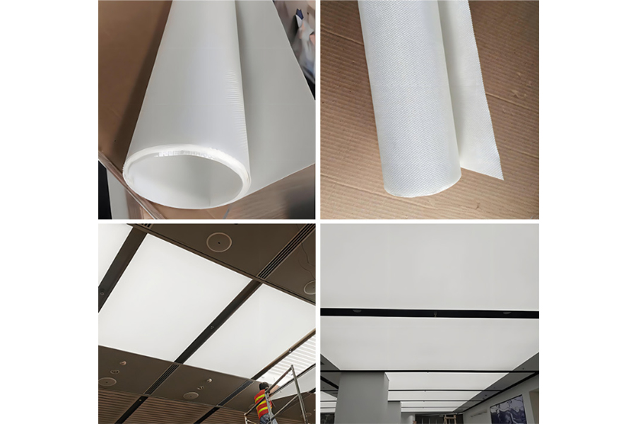 Silikon Kaplı Fiberglas Dekoratif Yanmaz Tavan